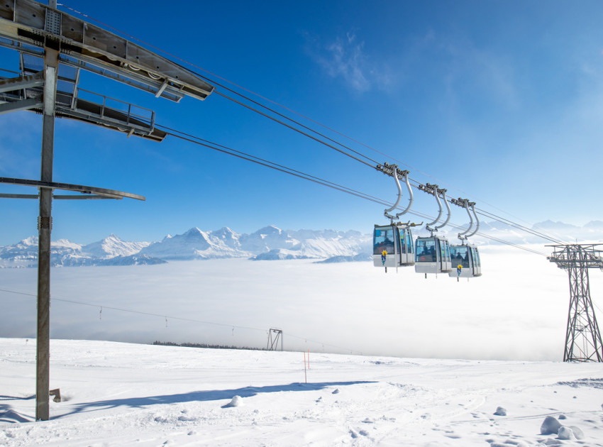 Niederhornbahn im Winter