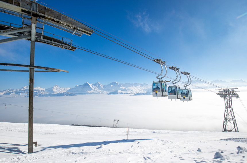 Niederhornbahn im Winter