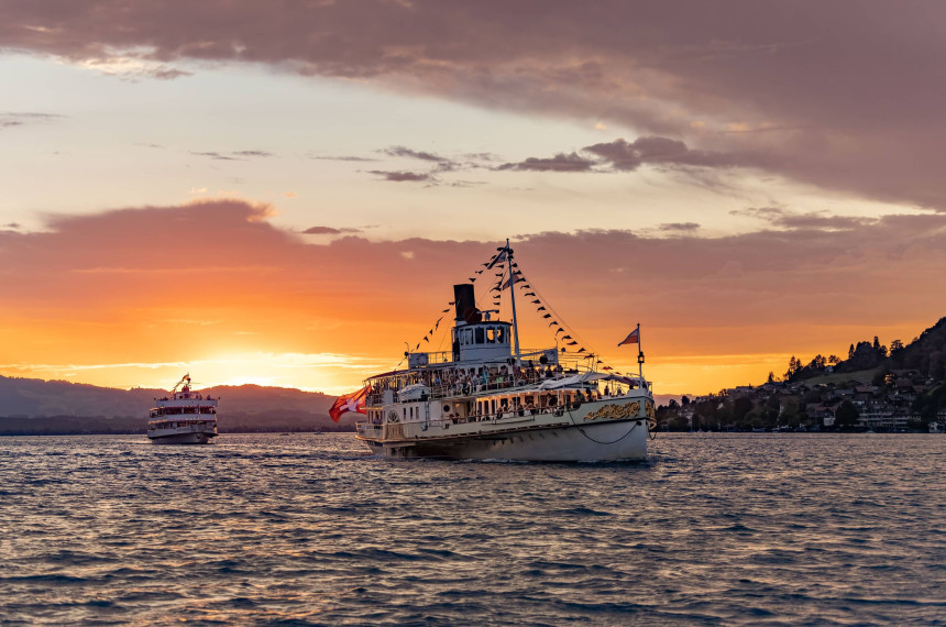 Flottenparade auf dem Thuersee