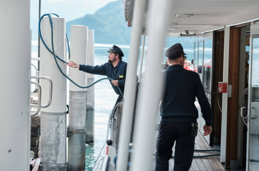 Matrose auf dem Schiff