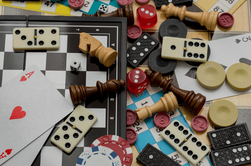Verschiedene Gesellschaftsspiele