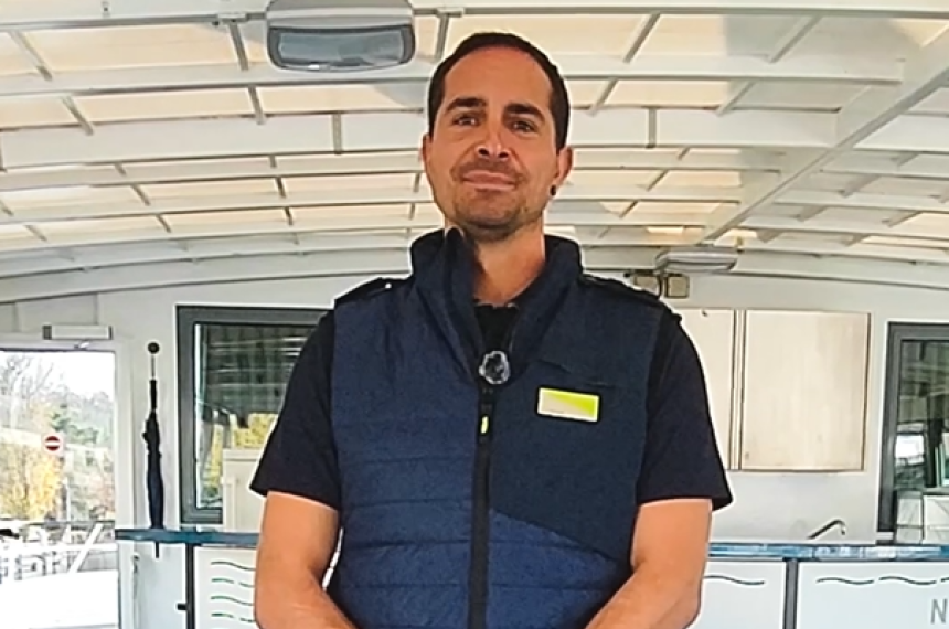 Matrose auf dem Thunersee